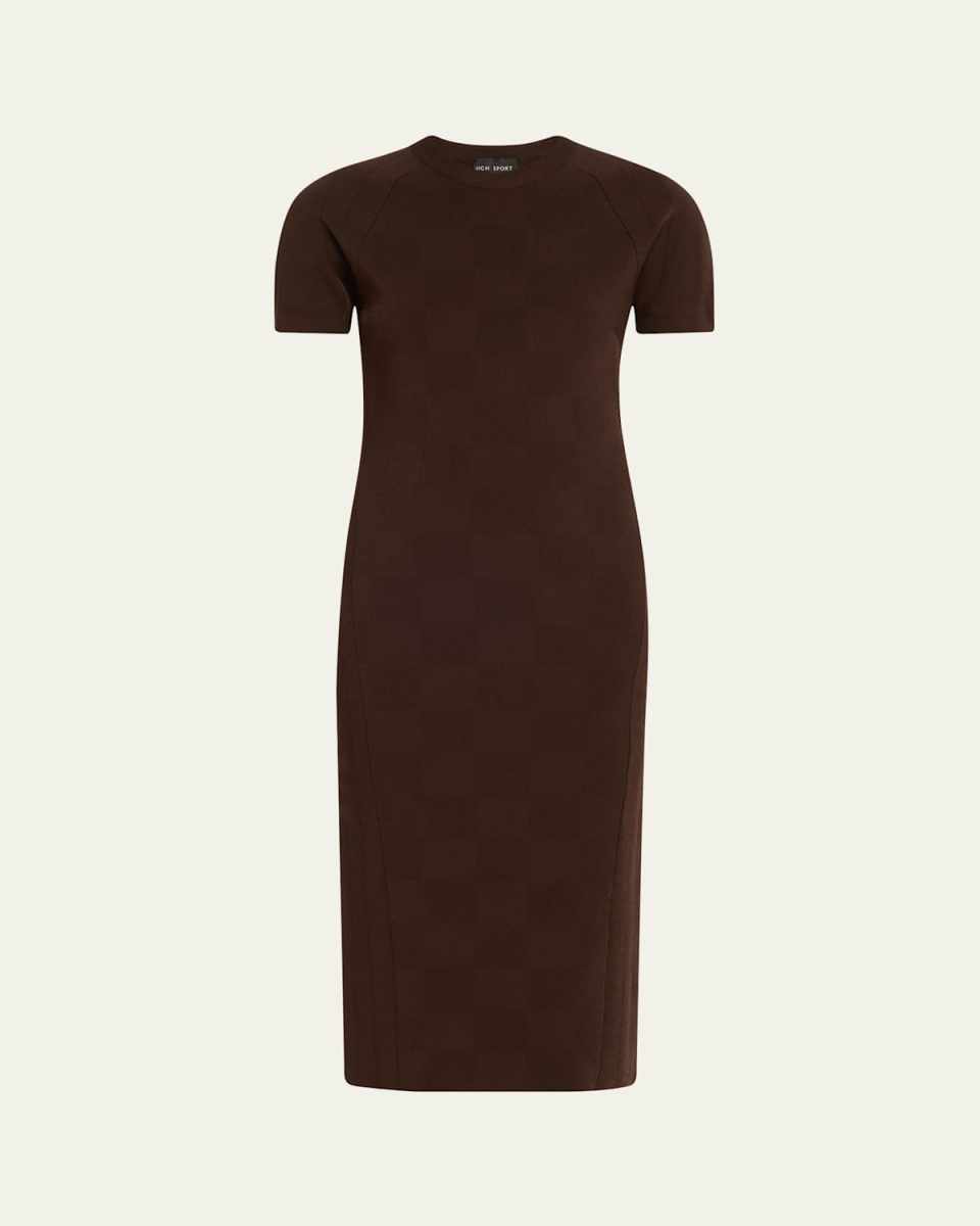 Sean Short-Sleeve Viscose Dress
